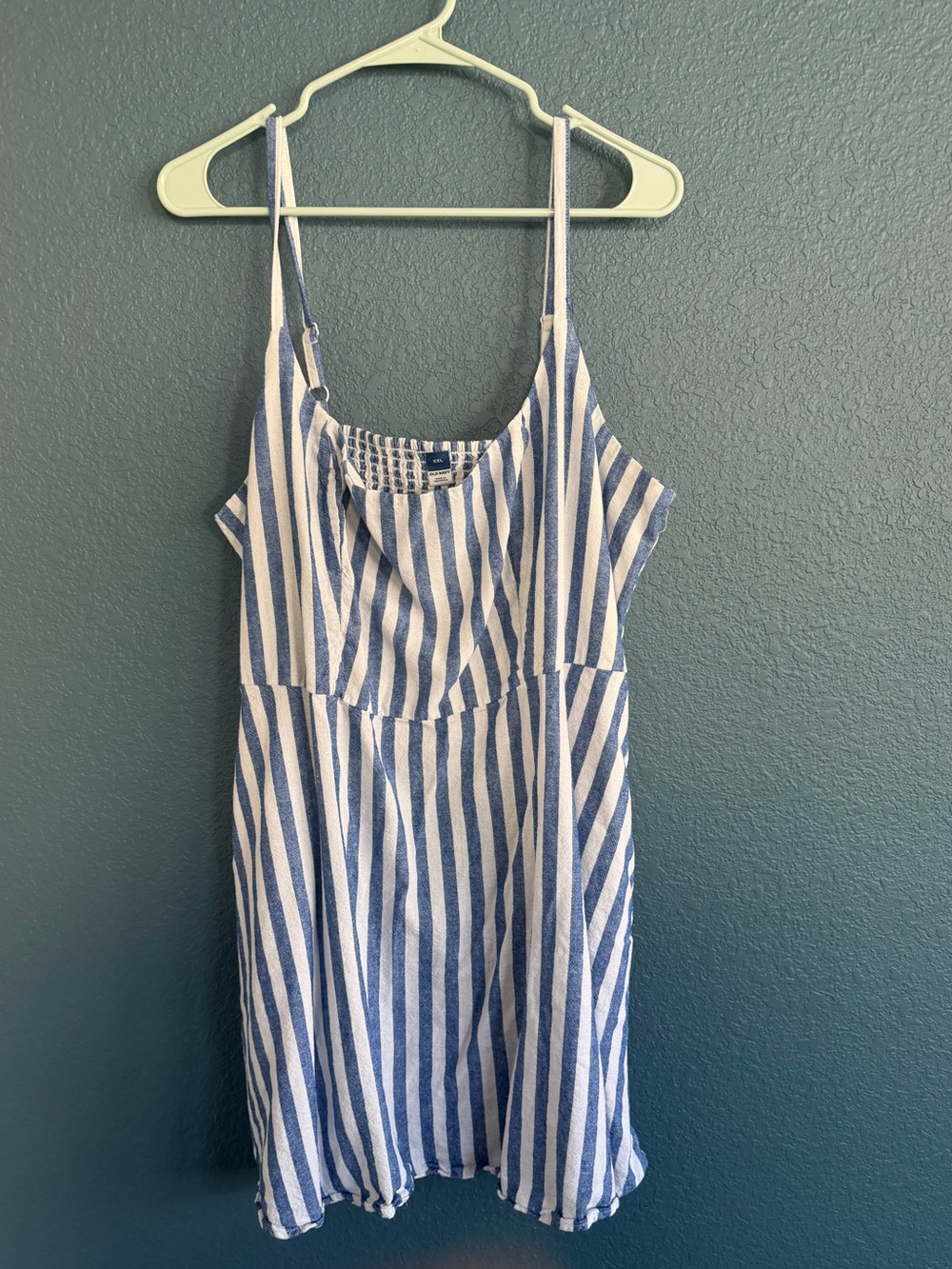 Women’s Blue and White Striped Sundress - Lightweight Summer Dress